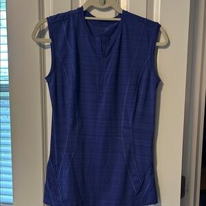 Women's Blue Sleeveless Top